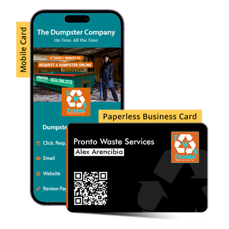 Pronto Waste Services Business Card